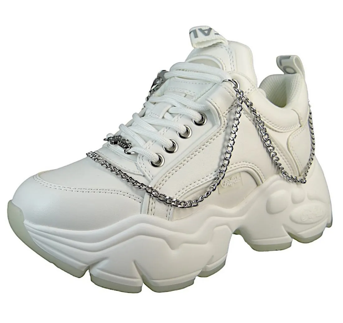 BUFFALO 1636055 Binary Chain 5.0 White/Silver Sneaker