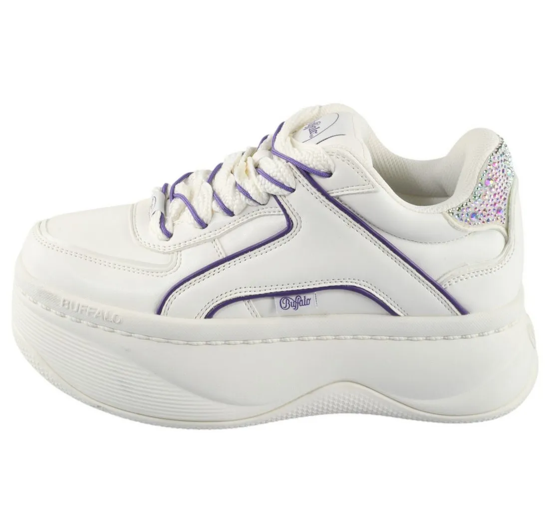 BUFFALO 1636341 Orcus Luxe Low Top White/Purple Sneaker