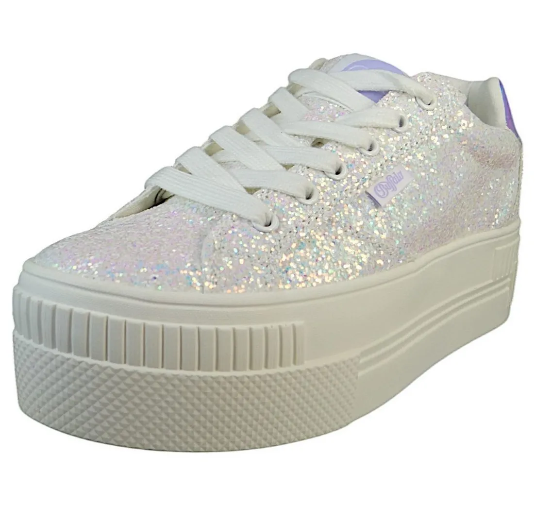 BUFFALO 1636401 Paired Glam White Mermaid Sneaker