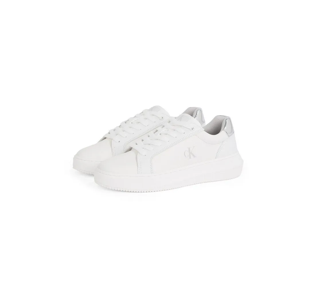 CALVIN KLEIN JEANS CHUNKY CUPSOLE LOW MG Sneaker, Schnürschuh, Freizeitschuh, Halbschuh mit Fersenkontrast