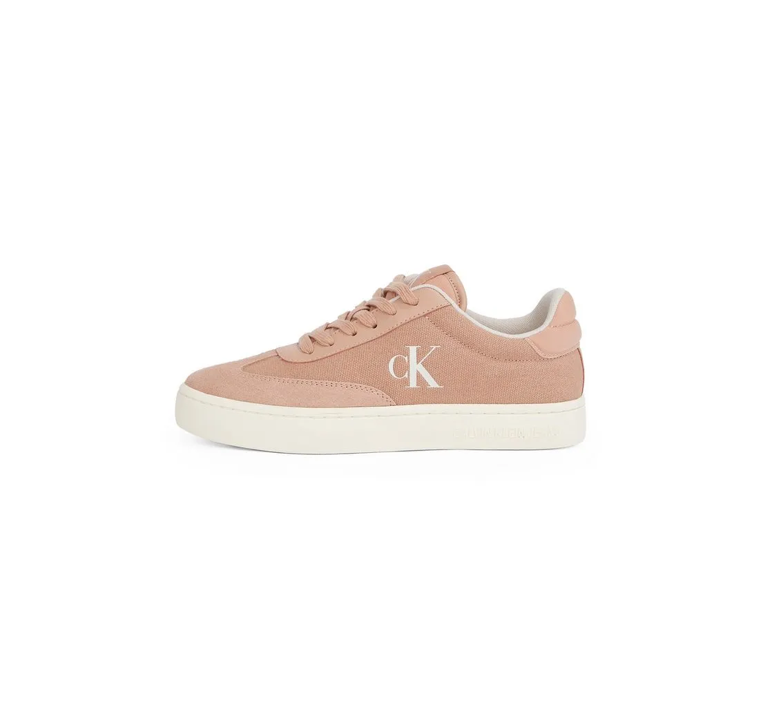 CALVIN KLEIN JEANS CLASSIC CUPSOLE LOW MIX MG WN Sneaker, Schnürschuh, Freizeitschuh, Halbschuh mit Logoschriftzug seitlich