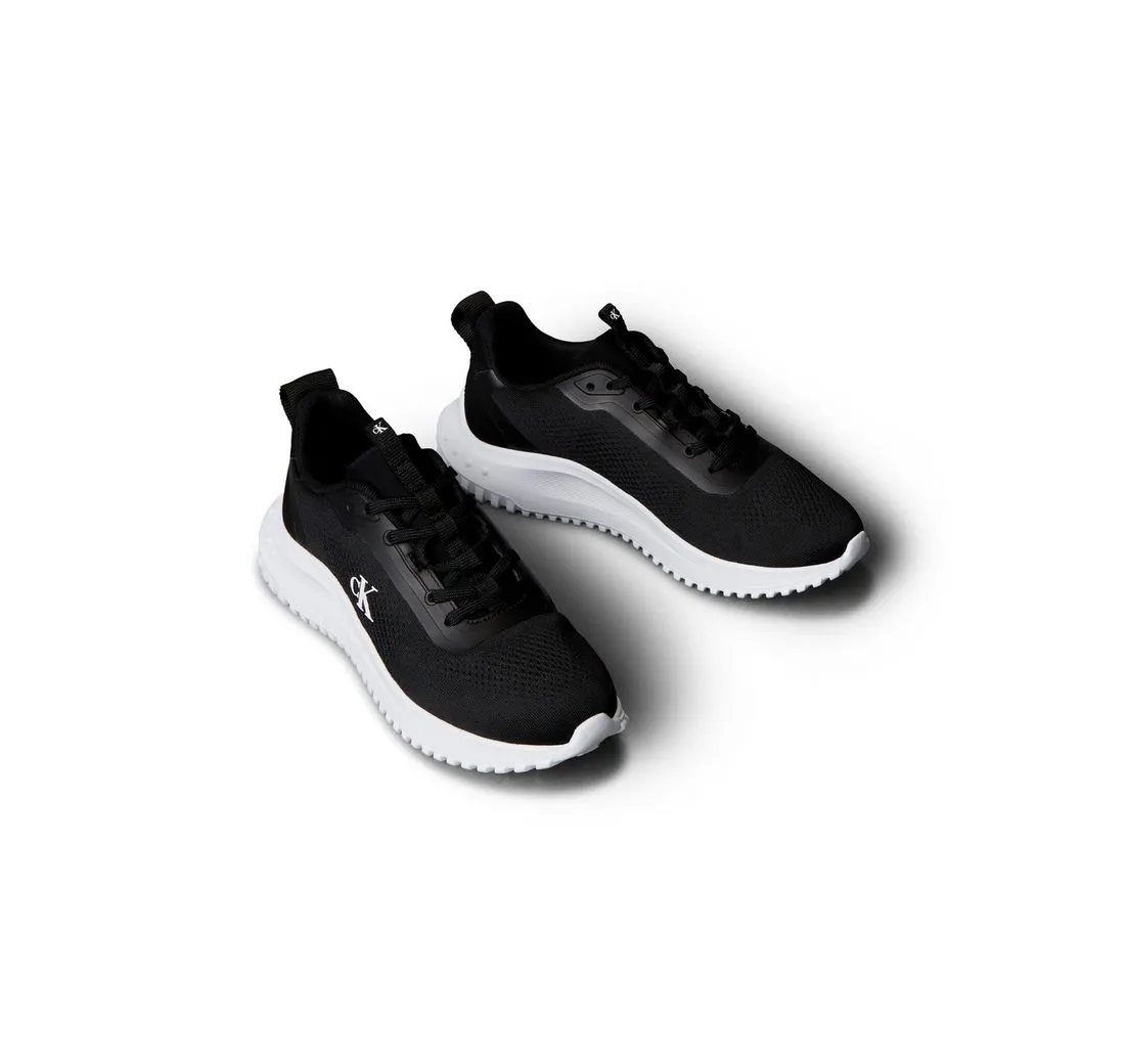 CALVIN KLEIN JEANS EVA RUNNER DRAWSTRING MIX MG Sneaker Freizeitschuh, Runner Sneaker, Schnürschuh mit seitlichem CK-Logo