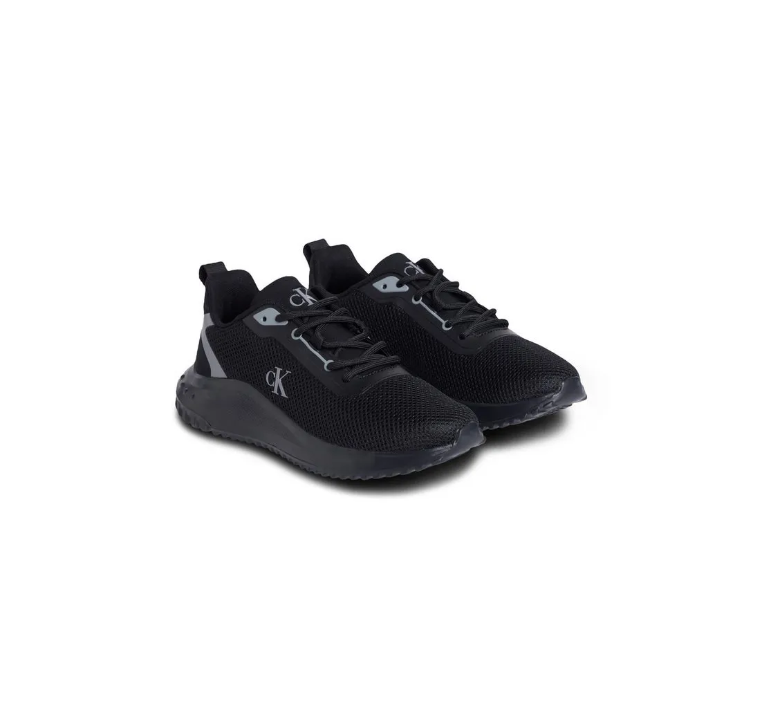 CALVIN KLEIN JEANS EVA RUNNER L-UP MIX MESH LOGO CK Sneaker Schnürschuh, Freizeitschuh, Halbschuh mit CK Logo an der Seite