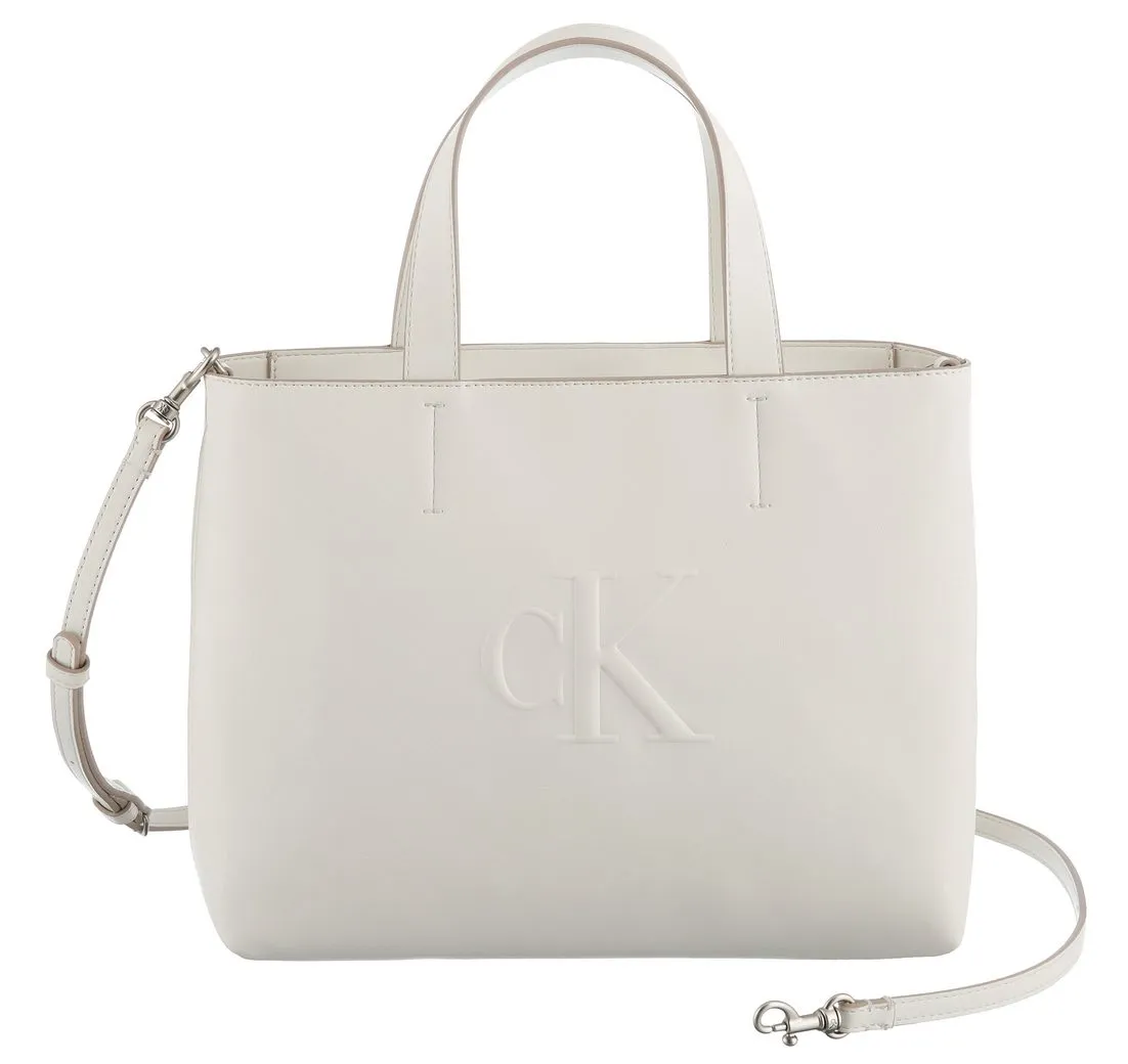 Calvin Klein Jeans Henkeltasche SCULPTED MINI EW TOTE, Shopper, große Schultertasche, mit abnehmbarem Schulterriemchen