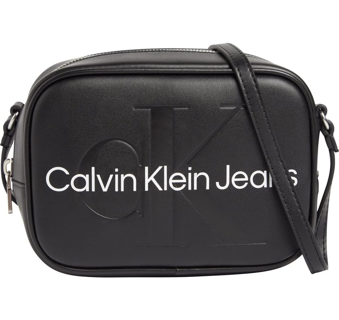 Calvin Klein Jeans Mini Bag SCULPTED CAMERA BAG18 MONO, mit großflächigem Markenlogo vorne Handtasche Damen Tasche Damen