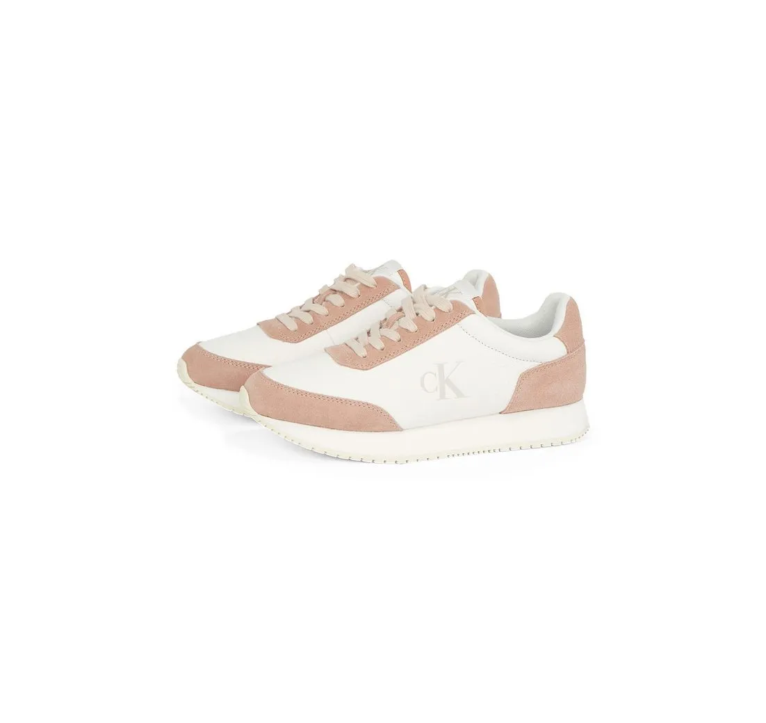 CALVIN KLEIN JEANS RUNNER LACEUP LOW MIX MG Sneaker, Freizeitschuh, Halbschuh, Schnürschuh mit seitlichem CK-Logo