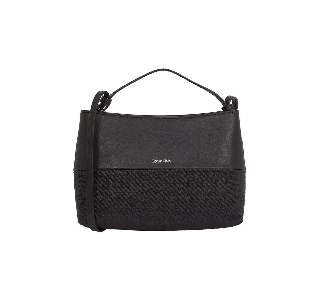 Calvin Klein Schultertasche CK MIXMEDIA CONVERTIBLE BAG_MONO, Umhängetasche, Handtasche Damen, mit Reißverschluss