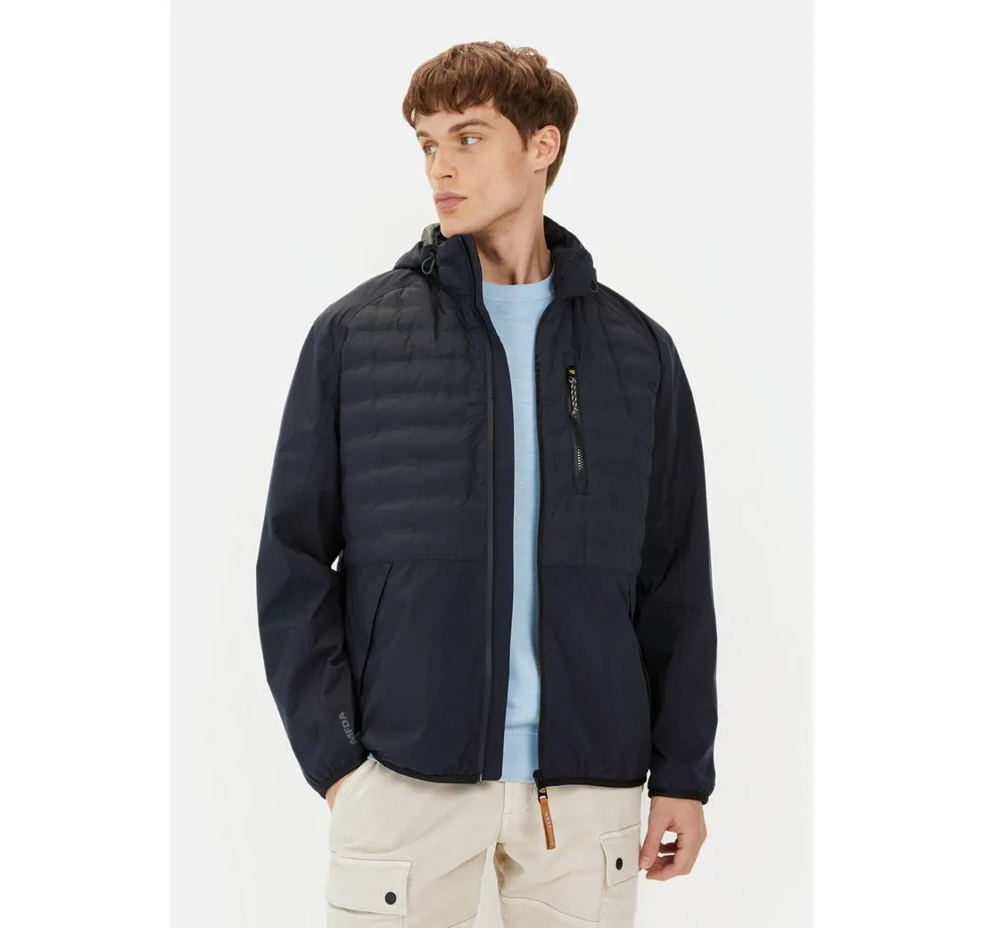 CAMEL ACTIVE Funktionsjacke mit abnehmbarer Kapuze Markenlogo