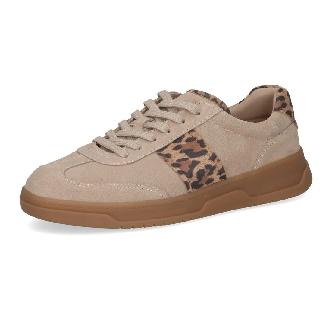 CAPRICE Sneaker, Freizeitschuh, Halbschuh, Schnürschuh mit Besätzen in Leooptik
