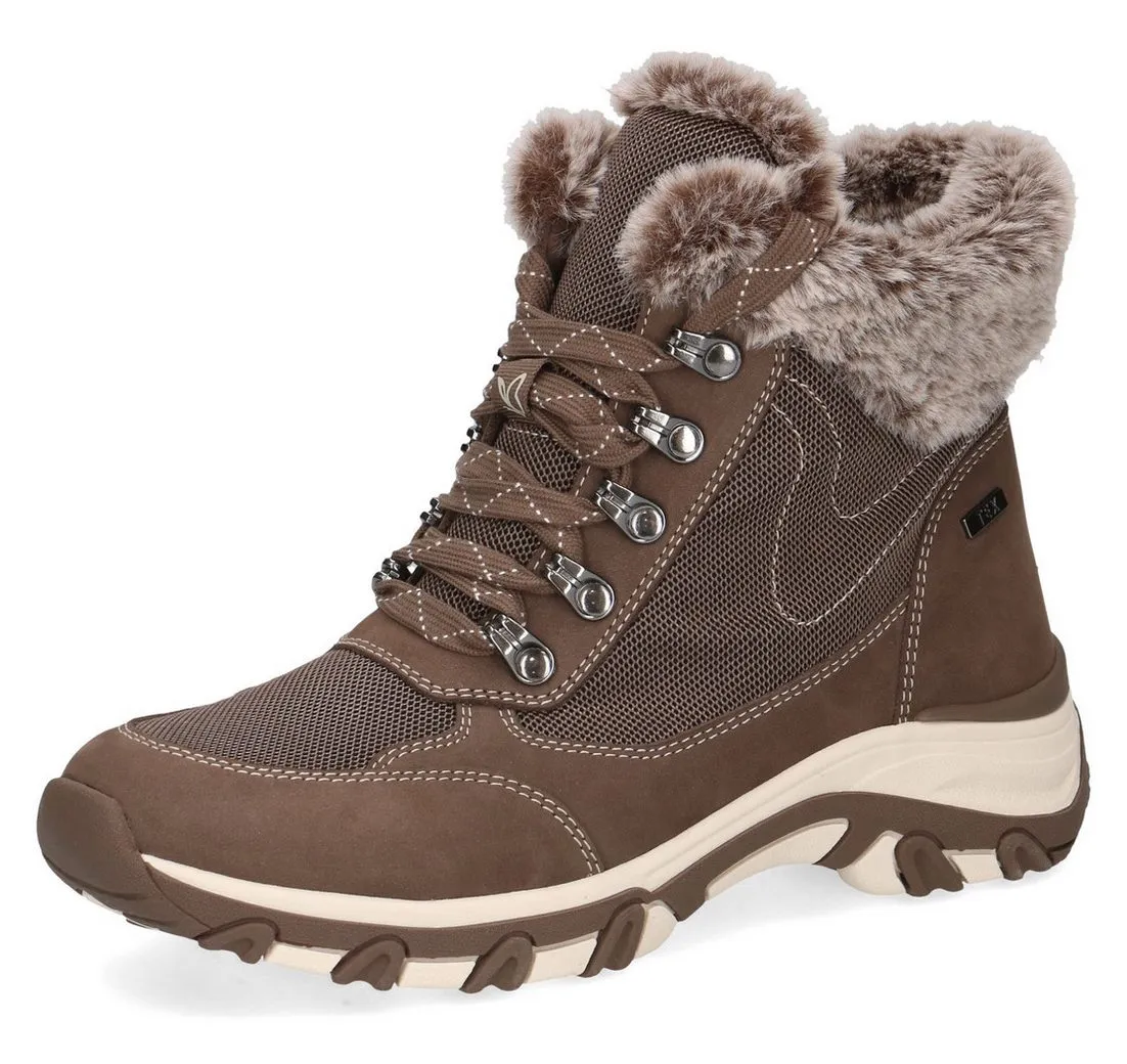 CAPRICE Winterboots, Keilabsatz, Schnürboots, Outdoorschuh in bequemer Weite