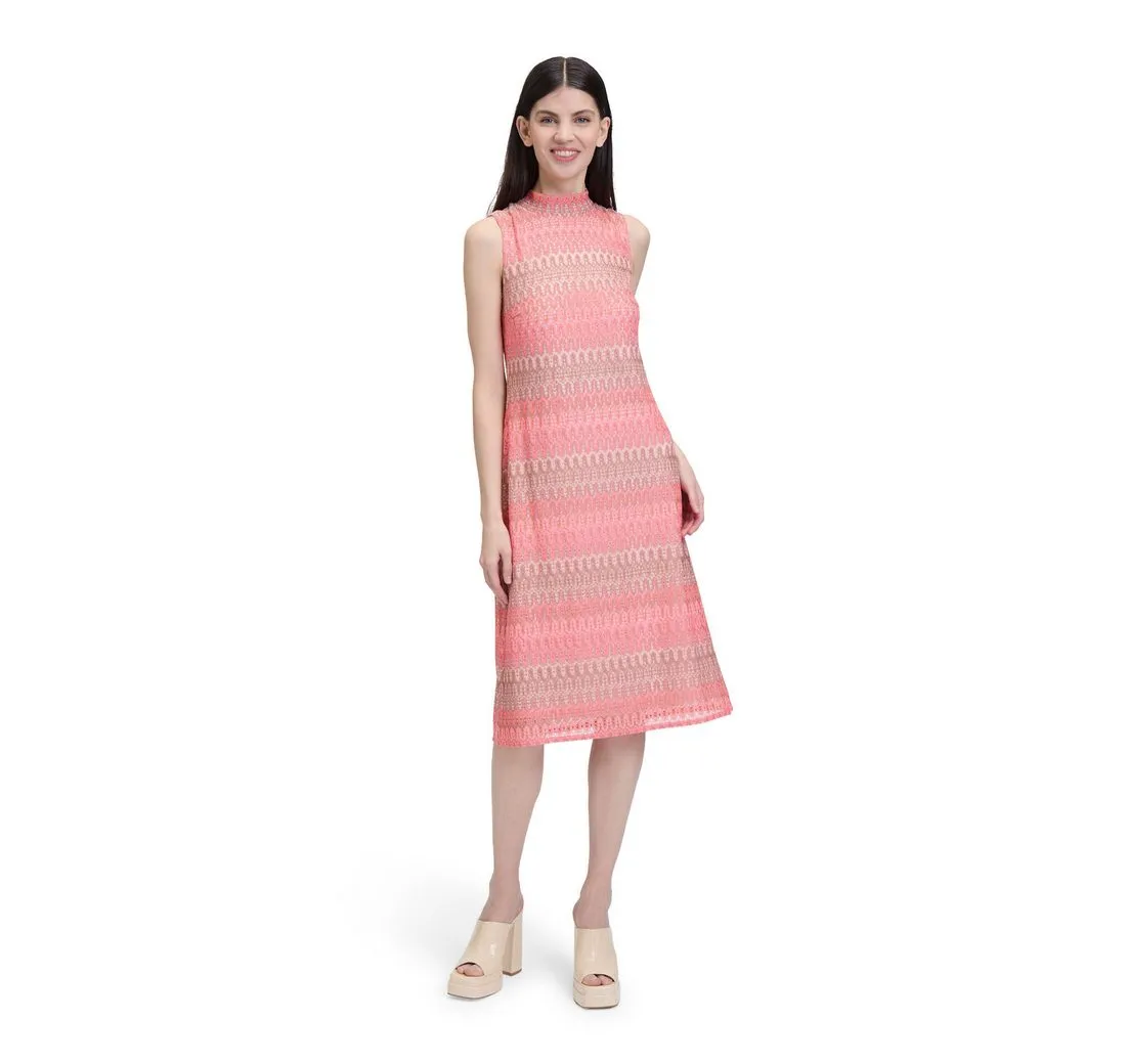 CARTOON Midikleid Cartoon Midikleid mit Stehkragen Design
