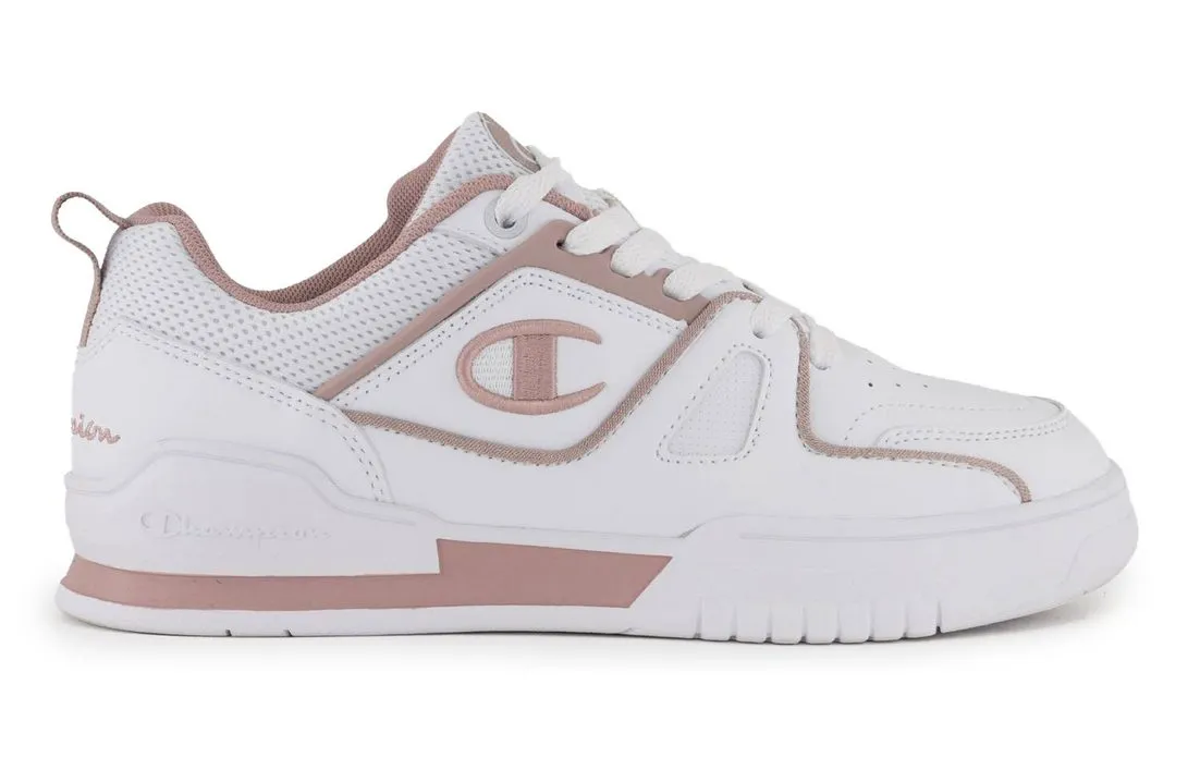 CHAMPION Champion 3 Point Low Wht/Mauve Sneaker