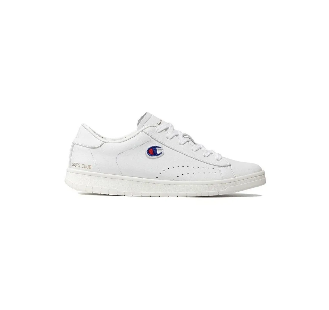 CHAMPION Champion Damen Sneaker COURT CLUB PATCH S11169 WW001 WHT Weiß Sneaker