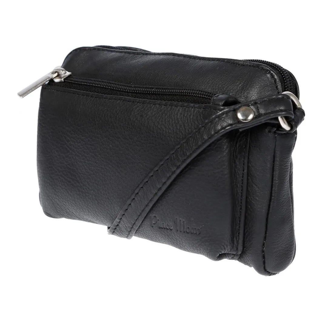 Christian Wippermann Henkeltasche Kleine echt Leder Damen Umhängetasche Schultertasche Tasche Handtasche