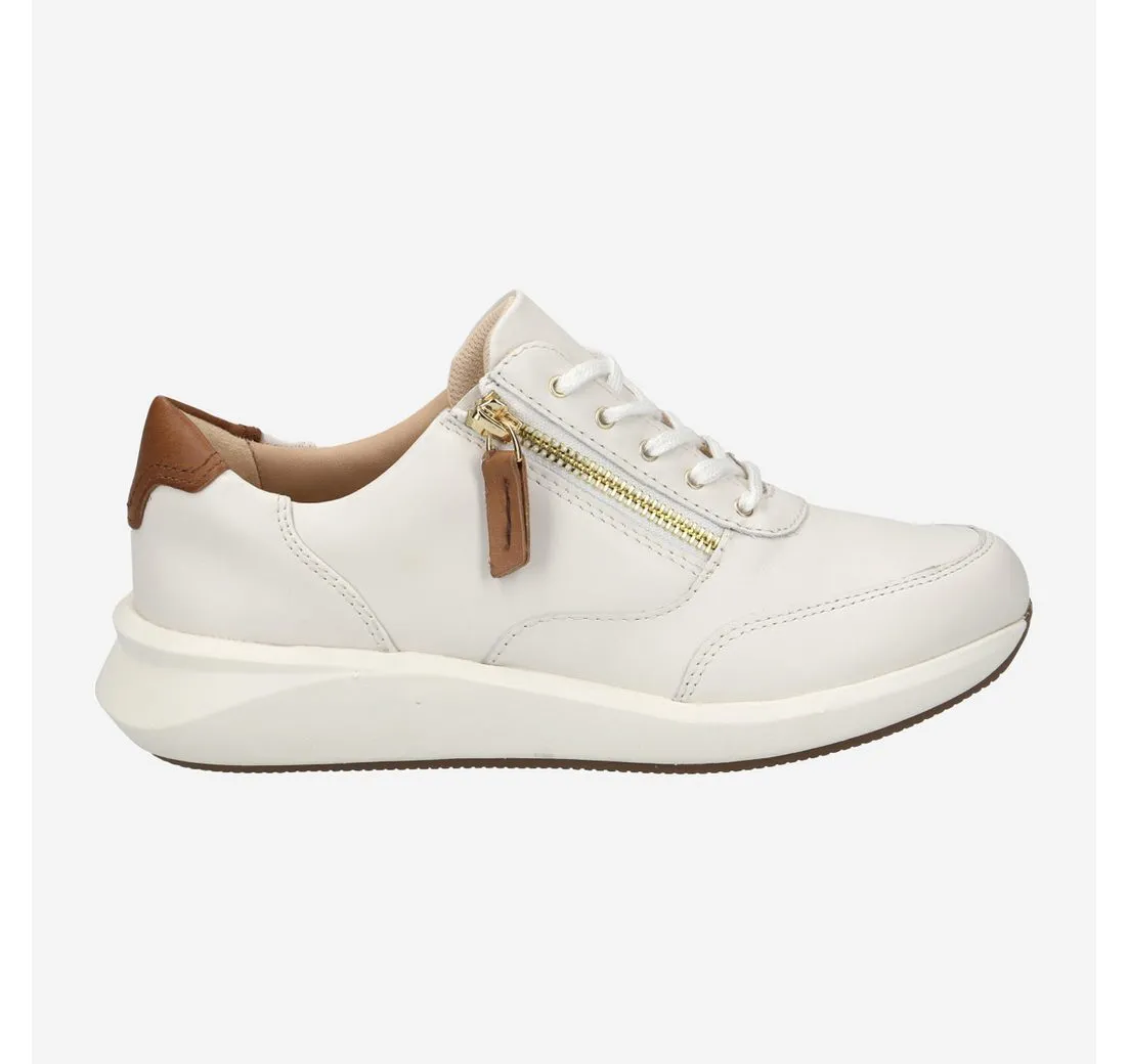 CLARKS Clarks Un Rio Zip 26167372 4, Sneaker, Weiß, Damen Sneaker