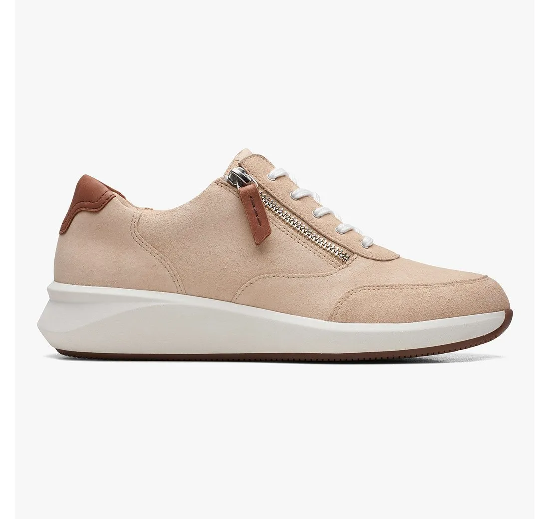 CLARKS Clarks Un Rio Zip Light 26170212 4, Sneaker, Beige, Damen Sneaker