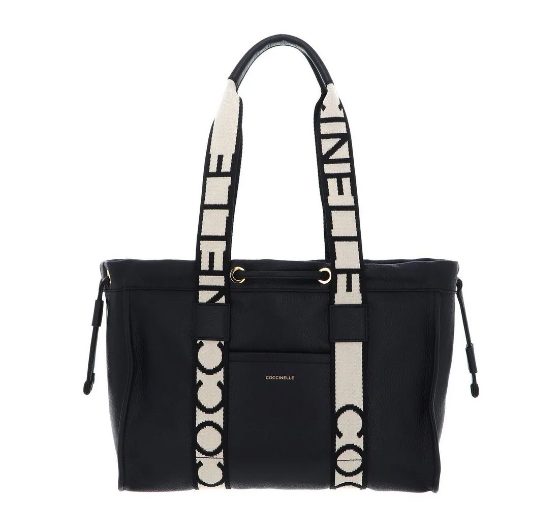 COCCINELLE Schultertasche 2Day Signature, aus echtem Rindsleder