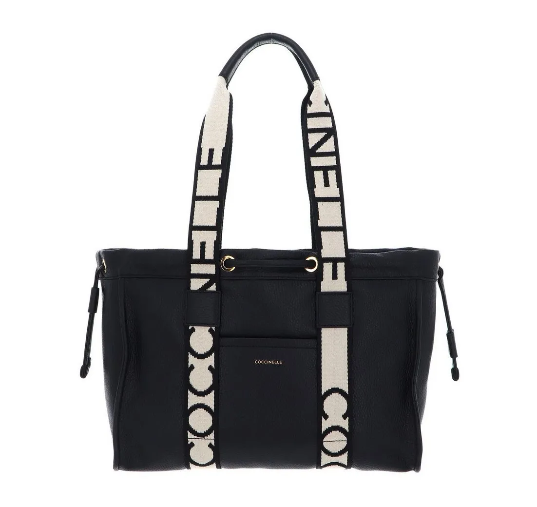 COCCINELLE Schultertasche 2Day Signature, aus echtem Rindsleder