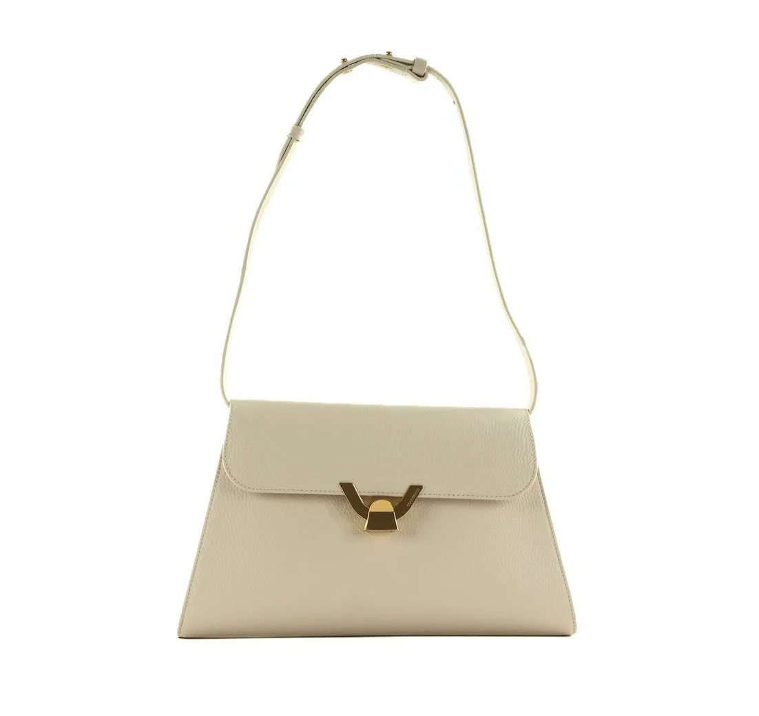 COCCINELLE Schultertasche Handbag Grained Leather, aus echtem Rindsleder