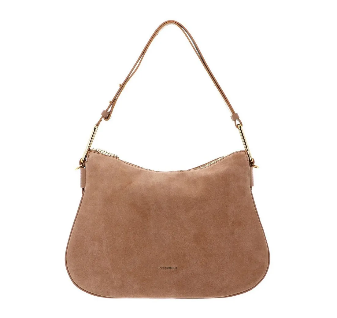 COCCINELLE Schultertasche Shoulder Bag, aus echtem Rindsleder