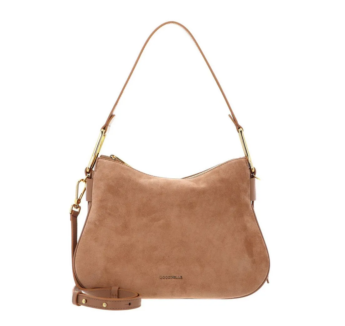 COCCINELLE Schultertasche Shoulder Bag, aus echtem Rindsleder