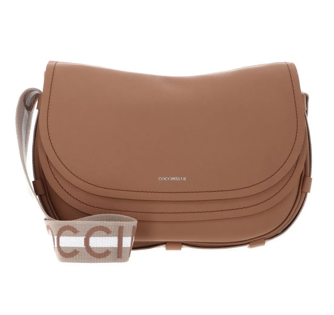 COCCINELLE Schultertasche Shoulder Bag, aus echtem Rindsleder