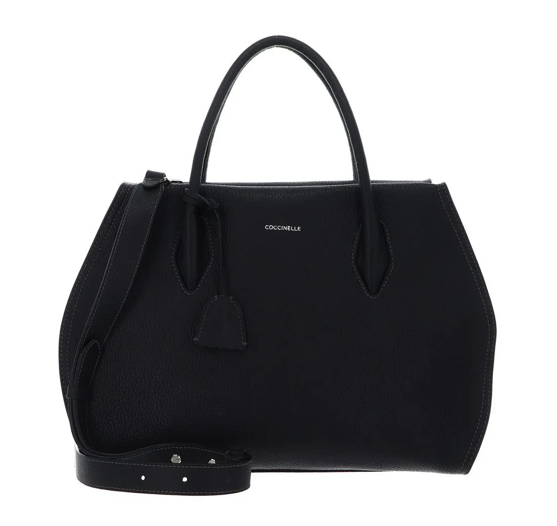 COCCINELLE Umhängetasche Handbag Grained Leather, aus echtem Rindsleder