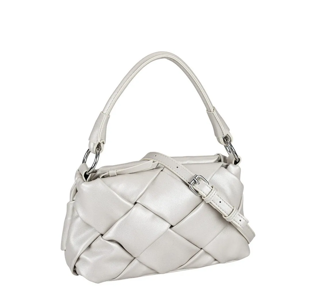COLLEZIONE ALESSANDRO Schultertasche Giorgia, Elegante Flechttasche mit Trageriemen
