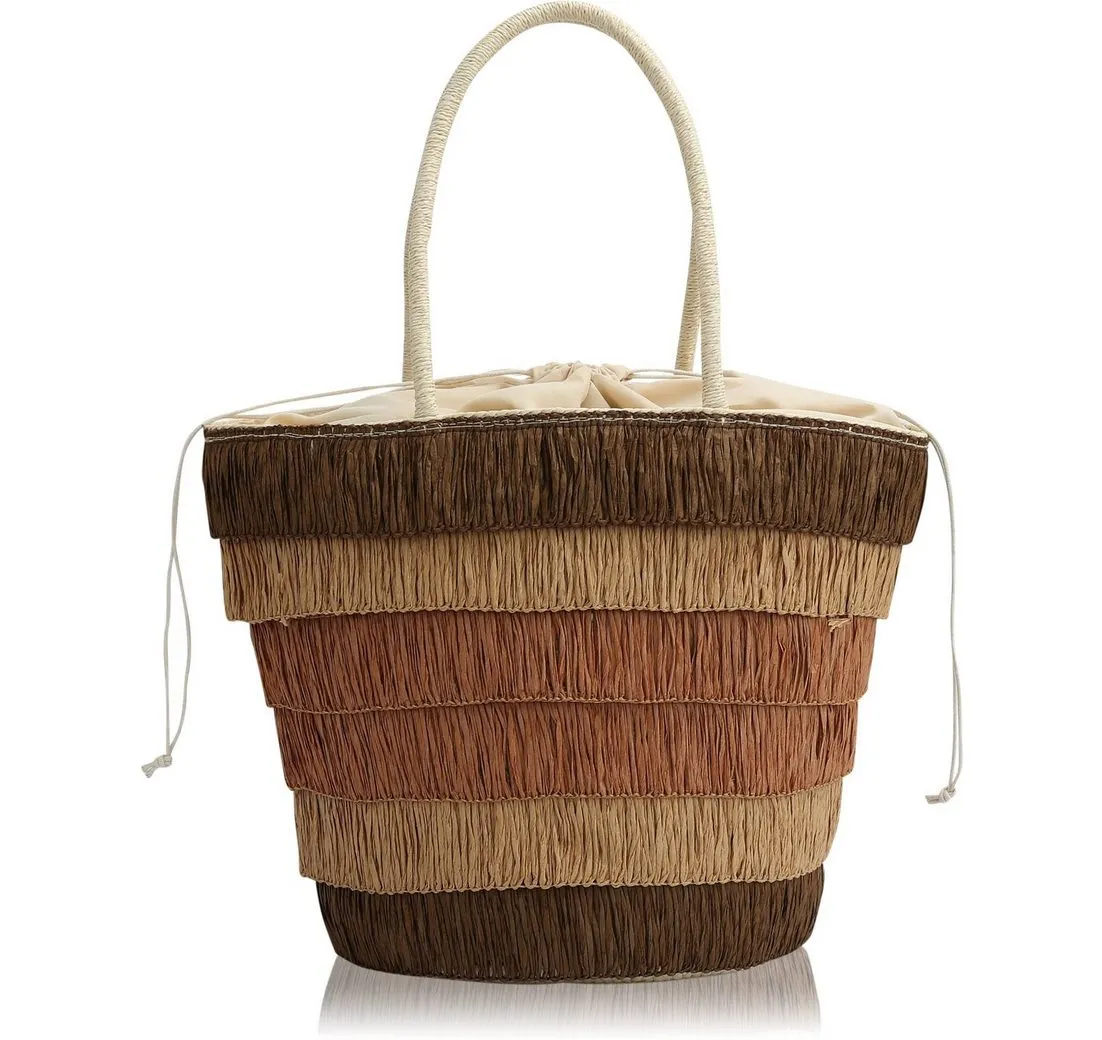 COLLEZIONE ALESSANDRO Schultertasche Teneriffa, aus Stroh