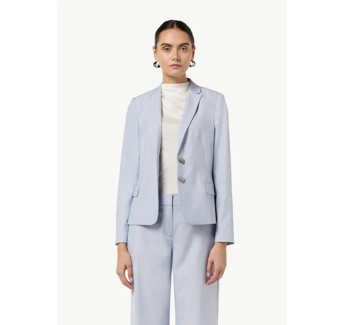 COMMA Blusenblazer Antaillierter Blazer aus Viskosemix