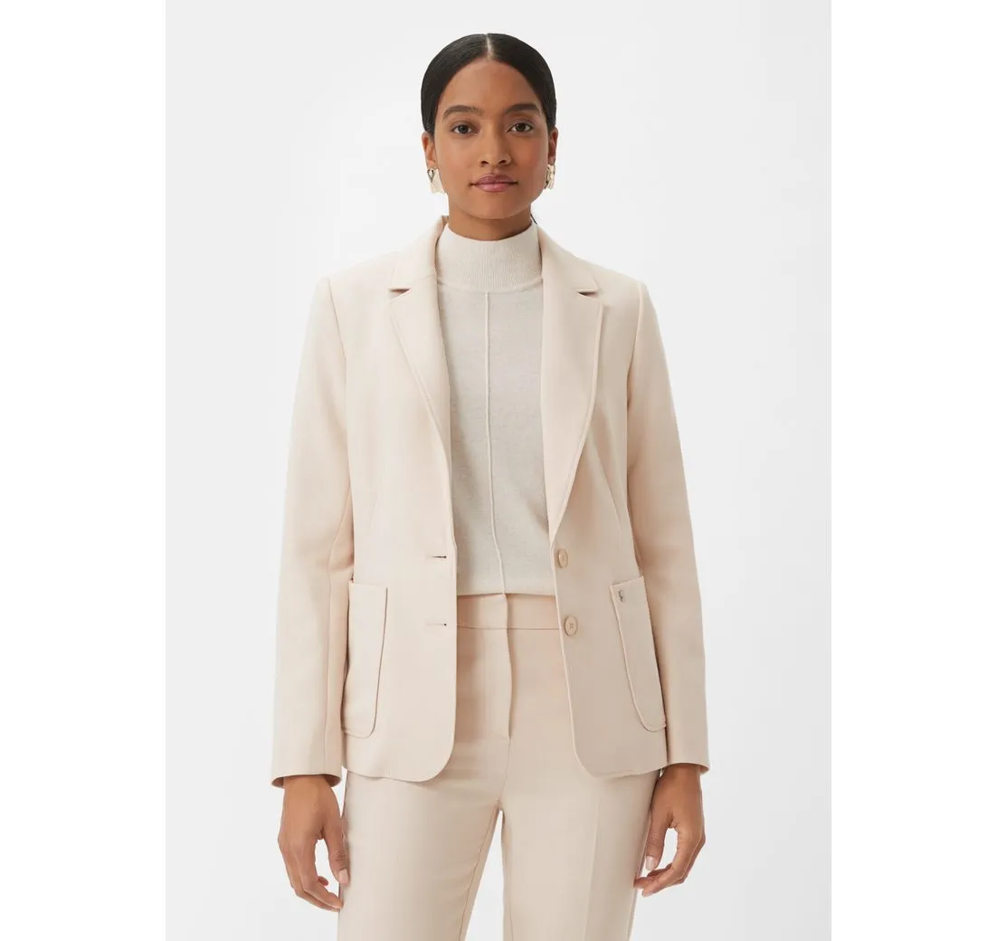 COMMA Blusenblazer Blazer mit leichtem Futter Logo