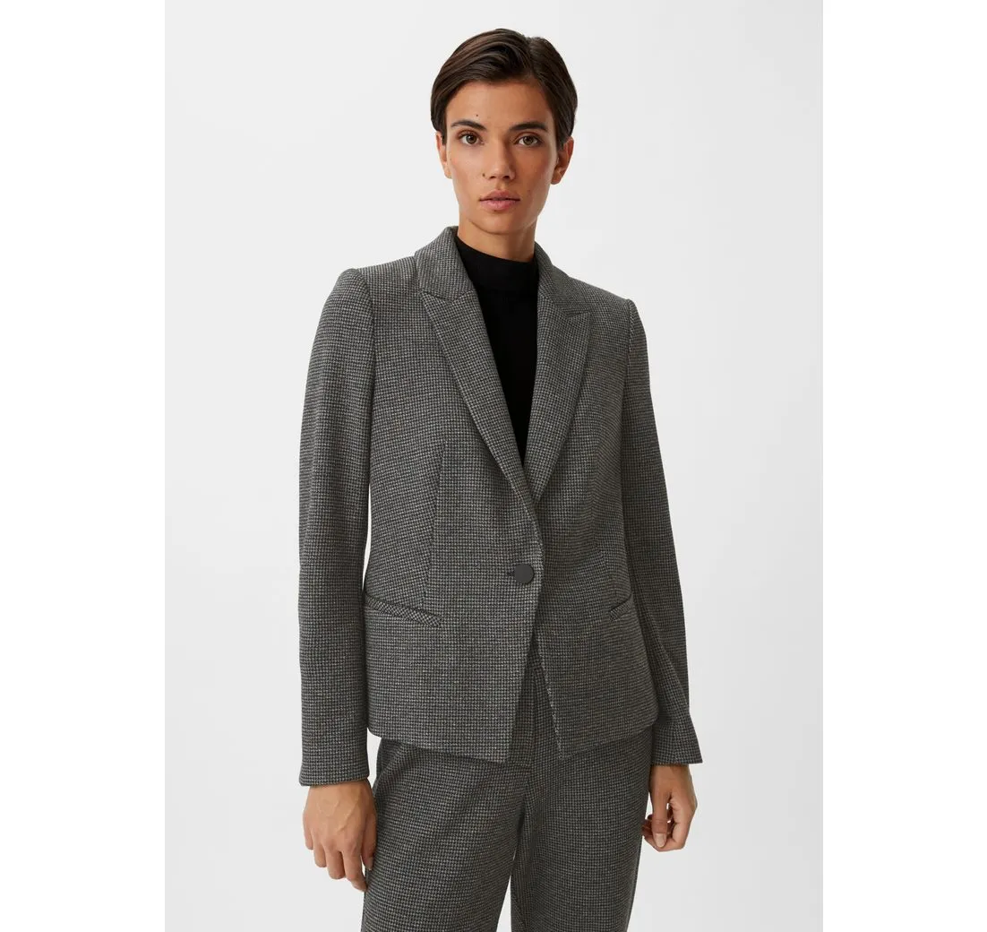 COMMA Blusenblazer Blazer mit Pepita-Muster