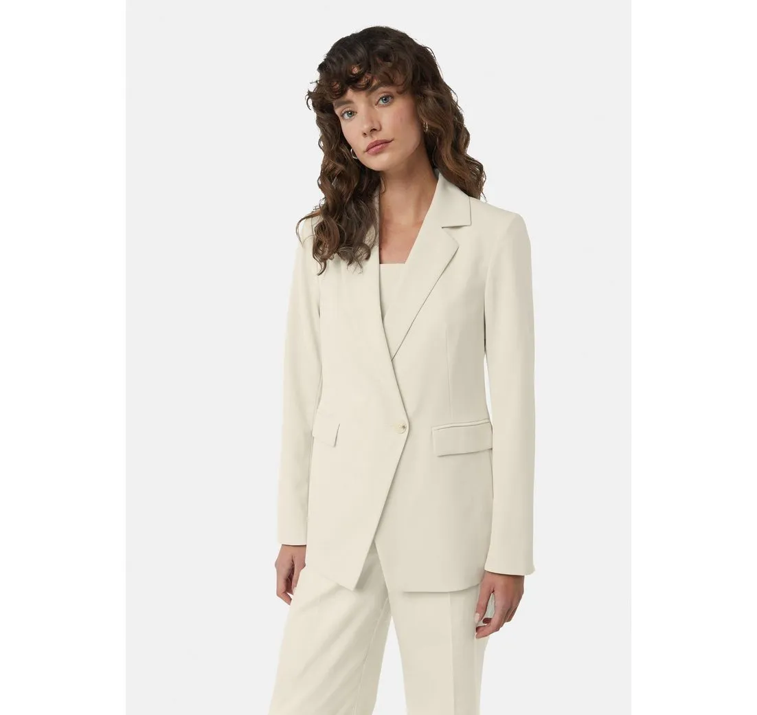 COMMA Blusenblazer Hochwertiger Blazer mit asymmetrischem Verschluss