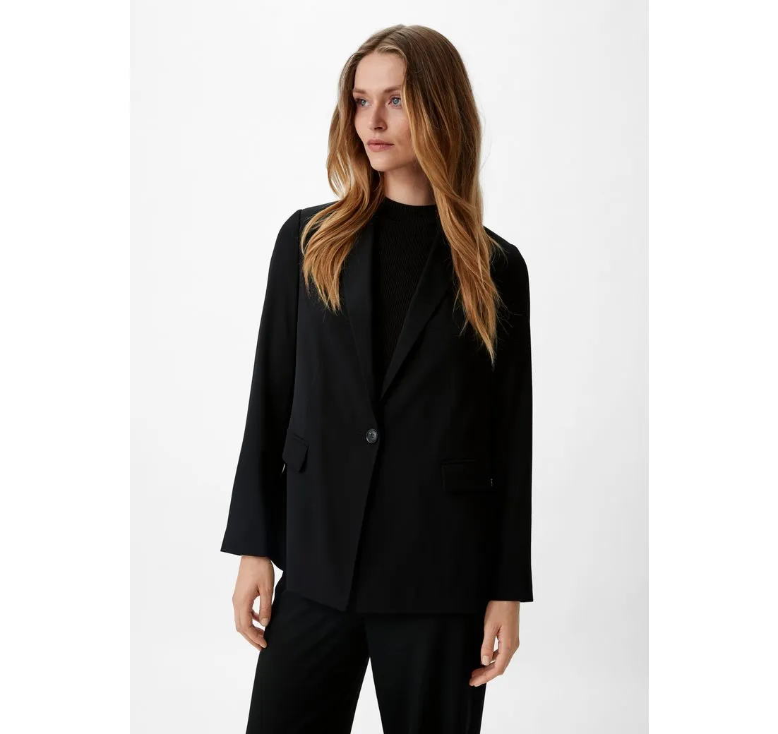 COMMA Blusenblazer Travel-Blazer mit Seitenschlitzen Teilungsnähte