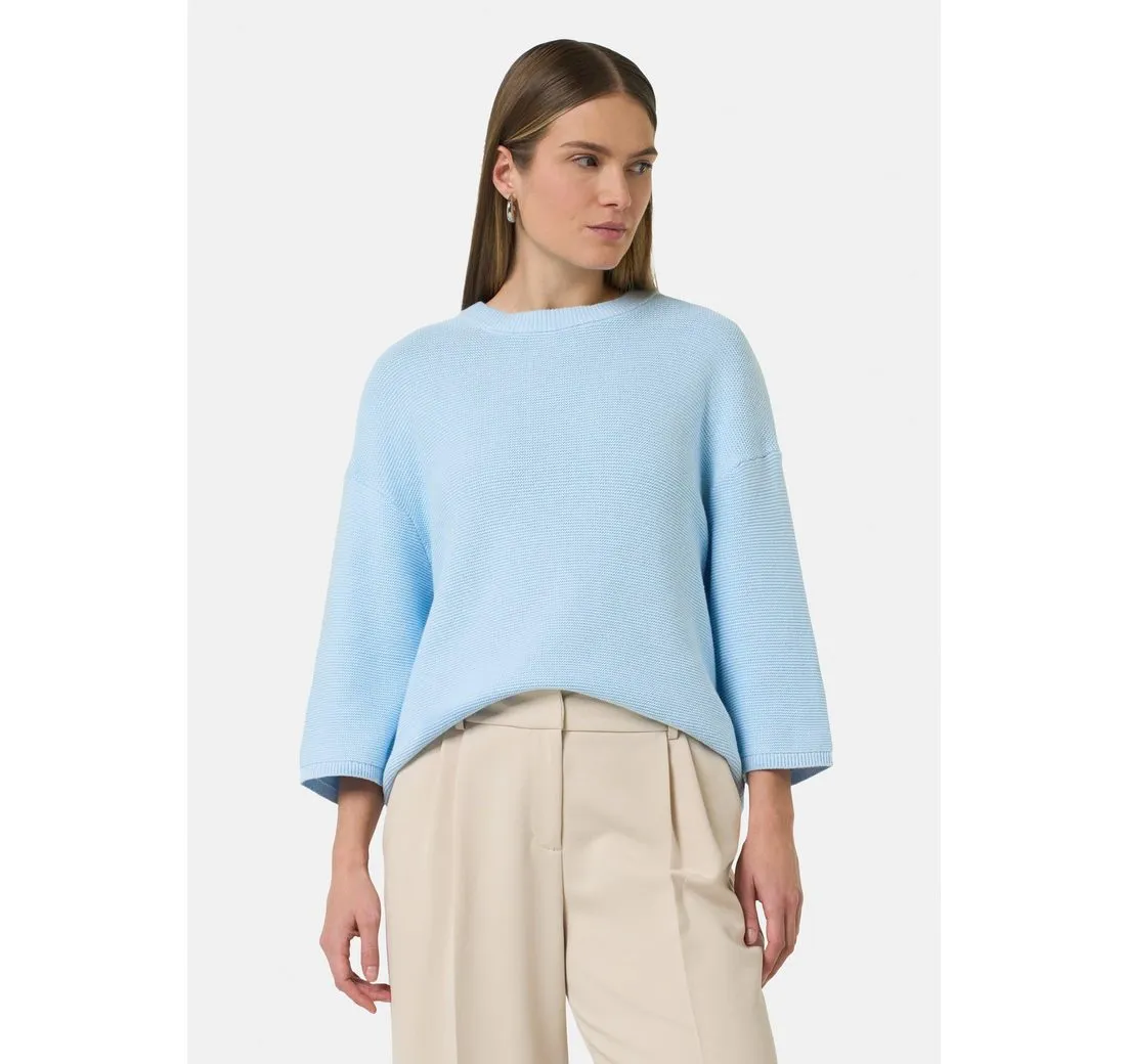 COMMA CASUAL IDENTITY 3/4 Arm-Pullover Relaxed-Fit-Pullover mit 3/4-Ärmeln