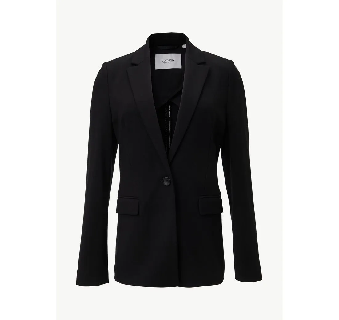 COMMA CASUAL IDENTITY Blusenblazer Blazer aus Jersey mit Reverskragen Paspel