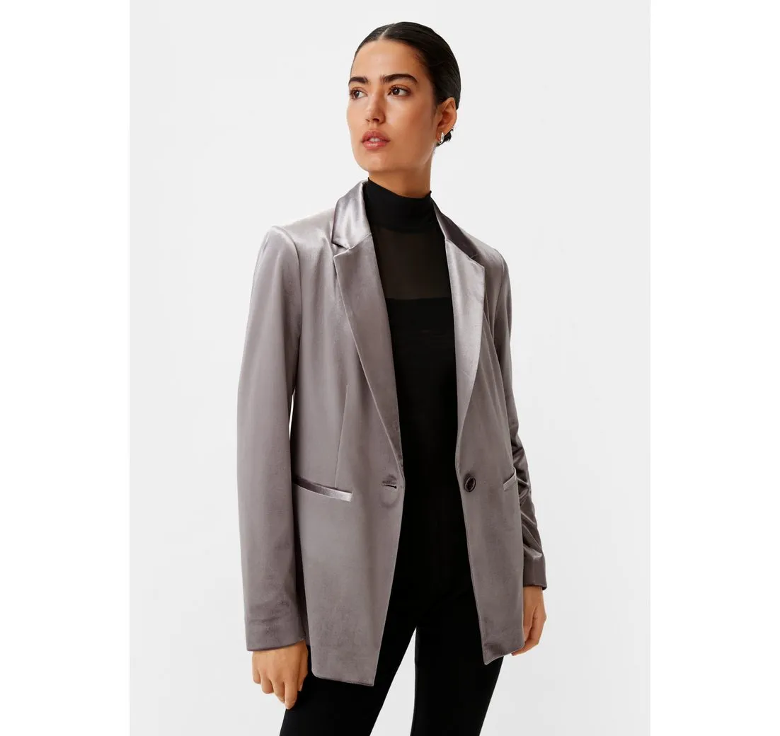 COMMA CASUAL IDENTITY Blusenblazer Blazer aus Samt