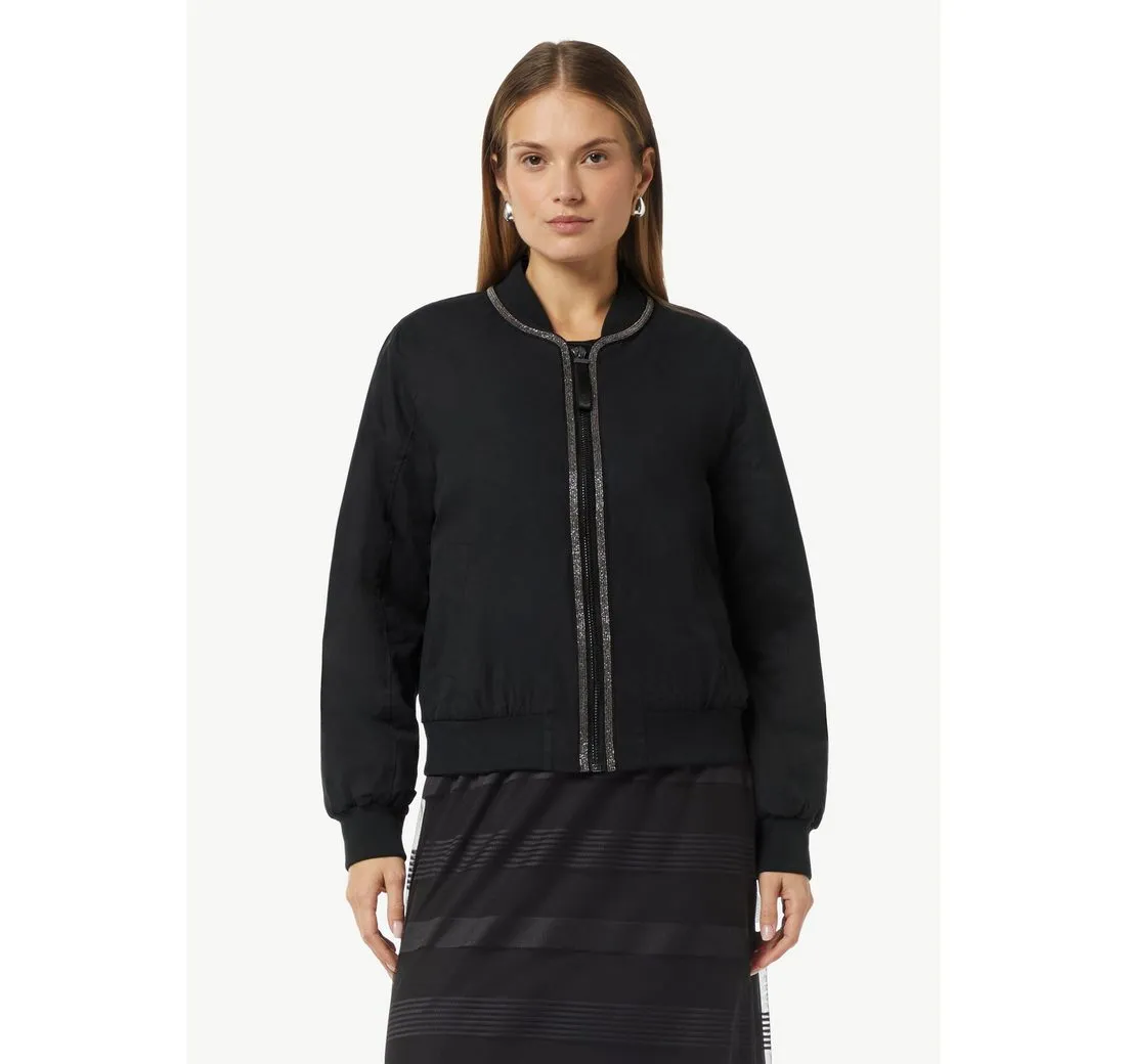 COMMA CASUAL IDENTITY Blusenblazer Bomberjacke mit Schmuckdetails und seitlichen Eingrifftaschen Schmuck-Detail