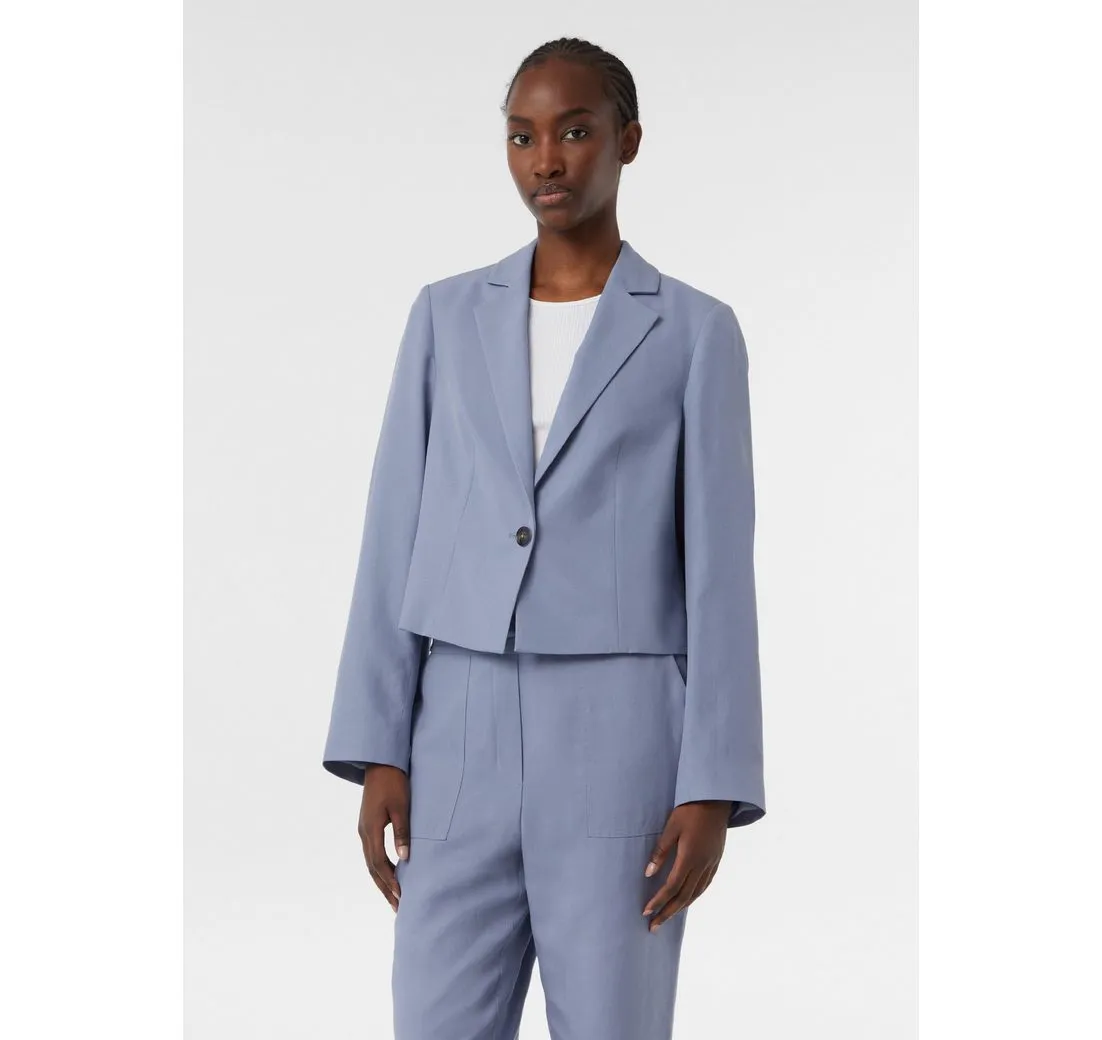 COMMA CASUAL IDENTITY Blusenblazer Kurzer Blazer aus Lyocellmix