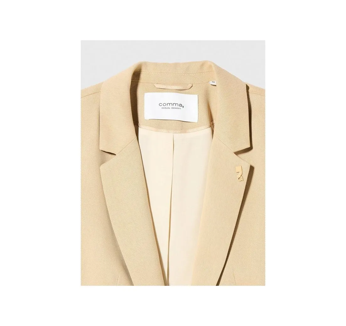 COMMA Jackenblazer Blazer für Damen in beige (Weiblich, 1-tlg)