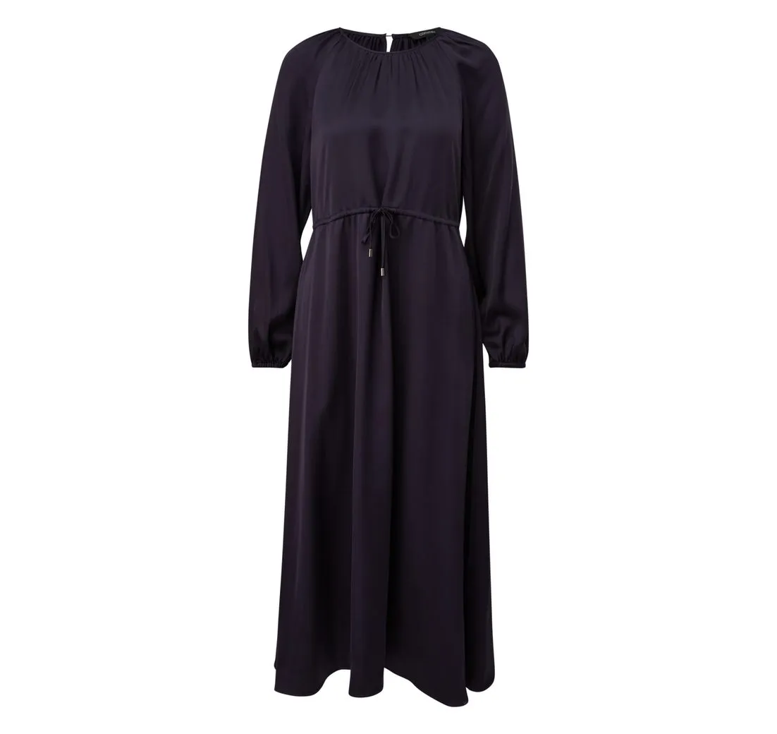 COMMA Maxikleid Langarm, mit Bindeband