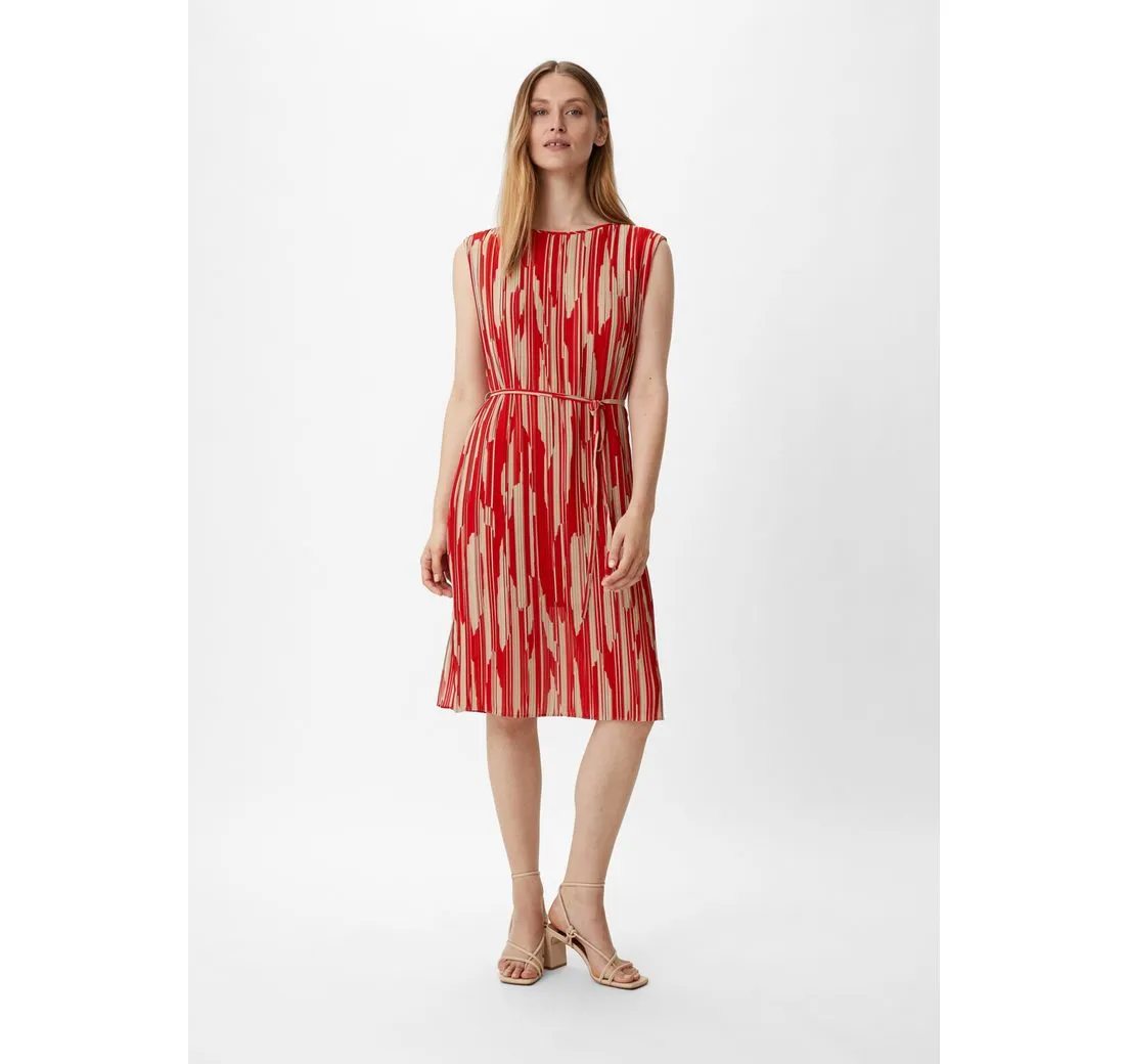 COMMA Minikleid Chiffonkleid mit Plisseefalten