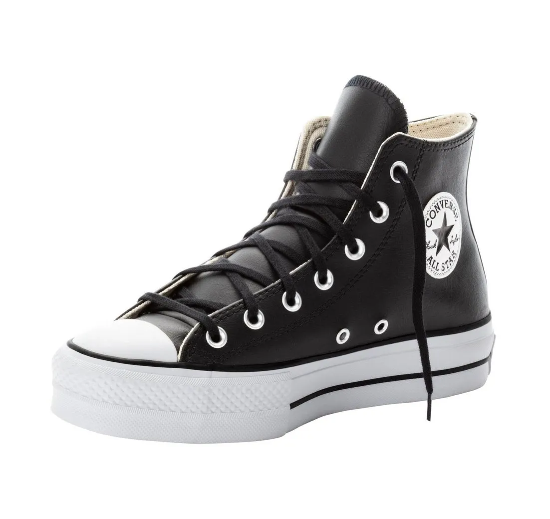 CONVERSE CHUCK TAYLOR ALL STAR LEATHER PLATFORM Sneaker Sneaker aus weichem Leder