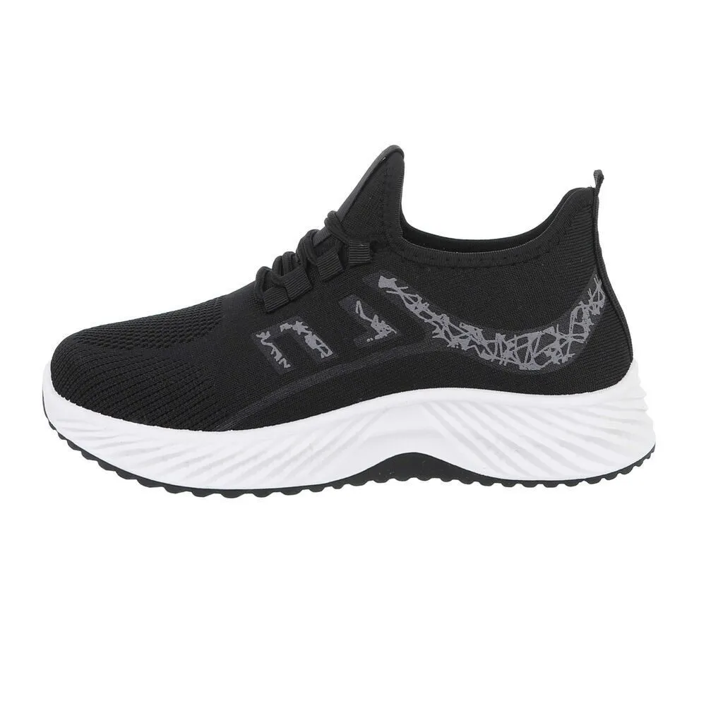 COOLWALK Damen Low-Top Freizeit Sneaker (88791720) Flach Sneakers Low in Schwarz