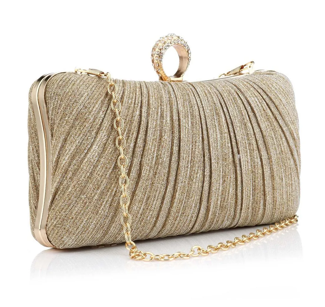 Coonoor Abendtasche Damen Abendtasche, Hochzeits-Party Clutch, Faltende Abendtasche, Klassische Handtasche