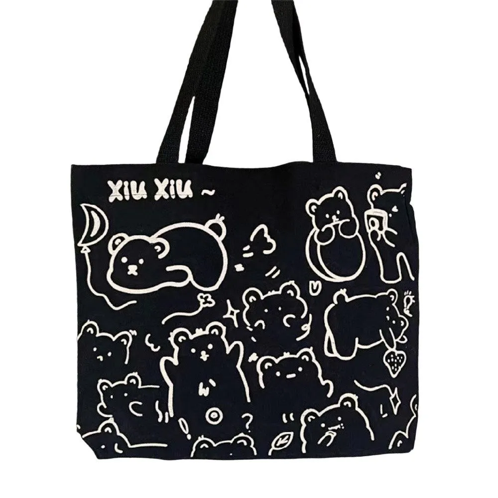 Coonoor Schultertasche Canvas Einkaufstasche,Tragetasche,Wiederverwendbare Strandtasche
