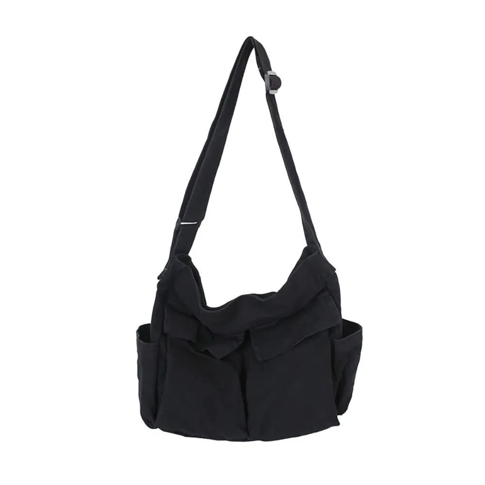 Coonoor Schultertasche Canvas Messenger Bag Umhängetasche Crossbody Schulter Tote Hobo Bag, für Frauen und Männer - Große Tasche mit mehreren Fächern