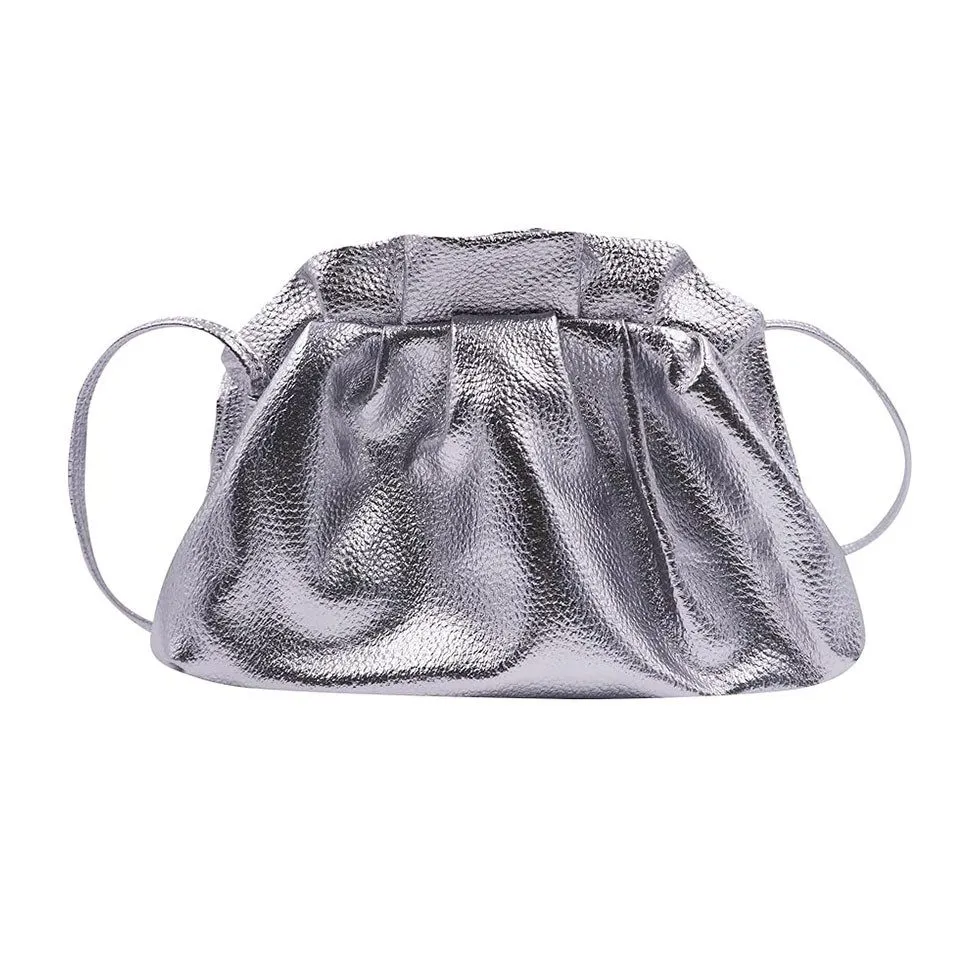 Coonoor Schultertasche Damen Crossbody Tasche, schlichte und modische Falten-Dumpling Tasche, Praktisches Design
