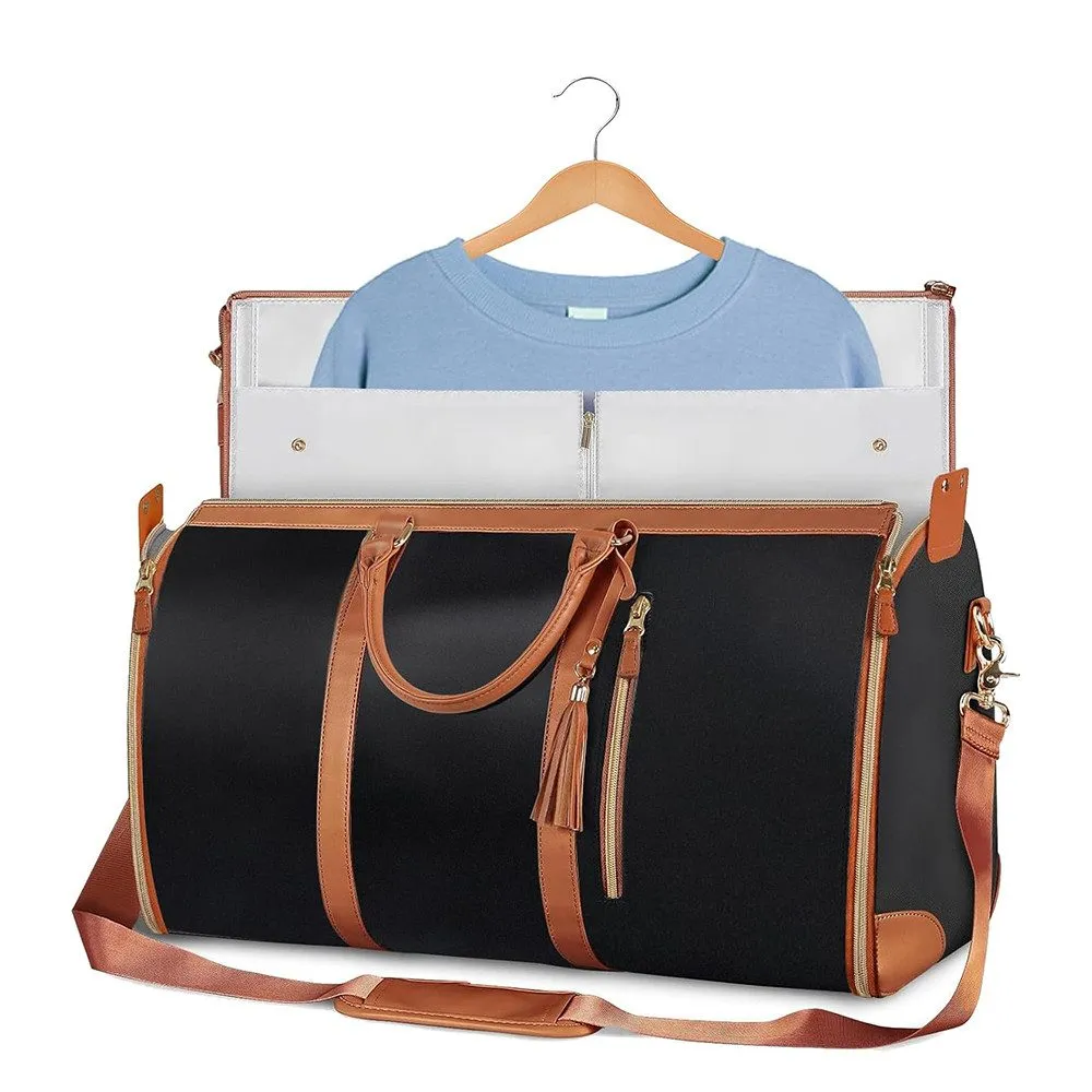 Coonoor Schultertasche Faltbare Reisetasche aus Leder,Wasserdichter Reisetaschen