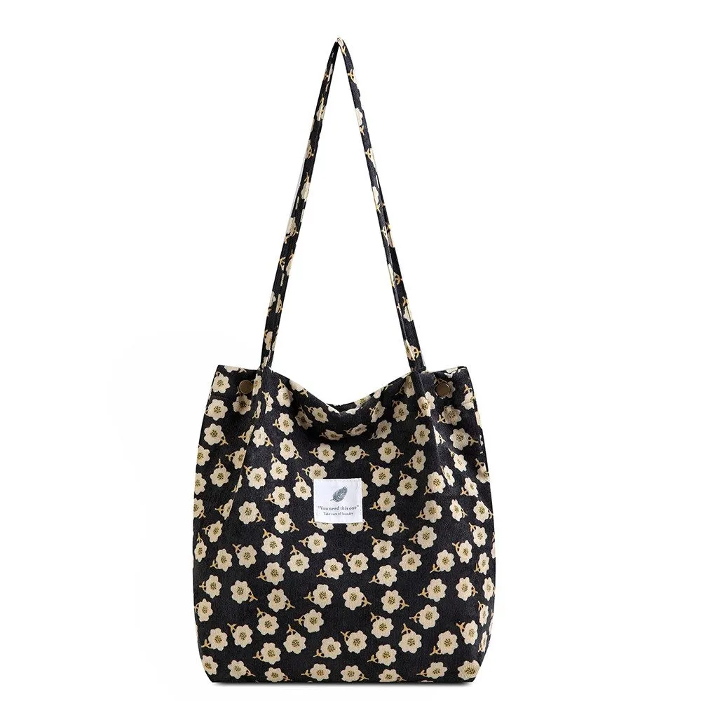 Coonoor Schultertasche Umhängetasche Damen Tote Bag Blümchenmuster Strandtasche